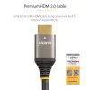Cabo HDMI 2.0 premium certificado de 4m StarTech.com - cabo HDMI Ultra HD 4K 60Hz de alta velocidade com Ethernet - HDR10, ARC - cabo de vídeo HDMI UHD - para monitores UHD, televisores, ecrãs - M/M