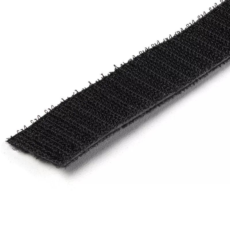 Rolo de fita de velcro de 100 ft StarTech.com – abraçadeiras de cabos reutilizáveis para cortar – fita de fixação de cabos industrial em grande quantidade / envolvente de tecido ajustável preto / fitas de gestão de cabos autoadesivas reutilizáveis