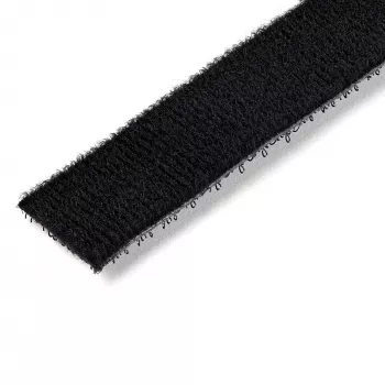 Rolo de fita de velcro de 8,5 m StarTech.com - abraçadeiras de cabos reutilizáveis para cortar - fita de fixação de cabos industrial em rolo / envolventes de tecido ajustáveis preto / fitas de gestão de cabos autoadesivas reutilizáveis