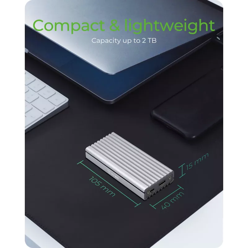 Caixa para SSD ICY BOX IB-1817Ma-C31 Prateado M.2