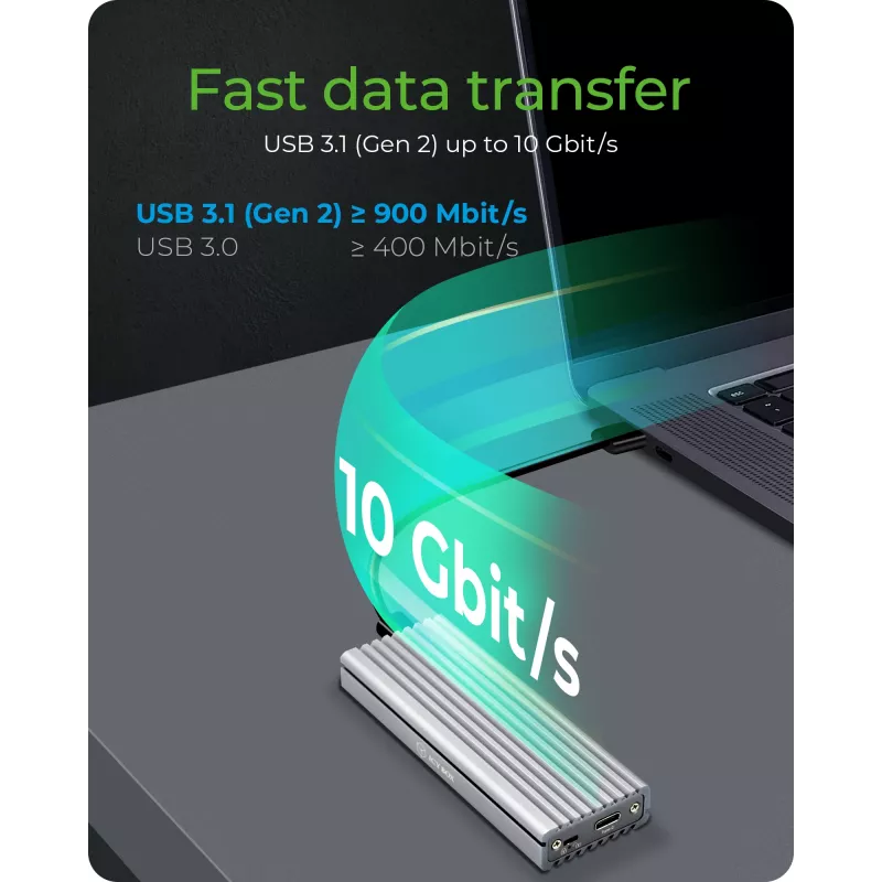 Caixa para SSD ICY BOX IB-1817Ma-C31 Prateado M.2