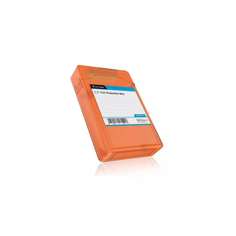ICY BOX IB-AC602b-6 Estojo de plástico azul, verde, cinzento, laranja, vermelho, branco