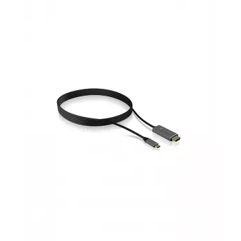 ICY BOX IB-CB020-C Cabo HDMI 1,8 m HDMI Type-A (Standard) preto, prateado