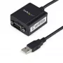 StarTech.com Cabo adaptador USB para série RS232 FTDI de 1 porta com retenção de COM