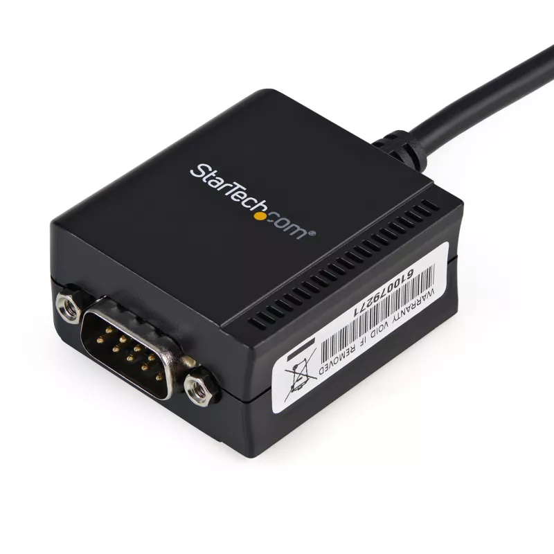 StarTech.com Cabo adaptador USB para série RS232 FTDI de 1 porta com retenção de COM