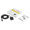 StarTech.com Cabo adaptador USB para série RS232 FTDI de 1 porta com retenção de COM