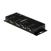 StarTech.com Hub adaptador USB para série DB9 RS232 de 4 portas – Montagem industrial em calha DIN e parede