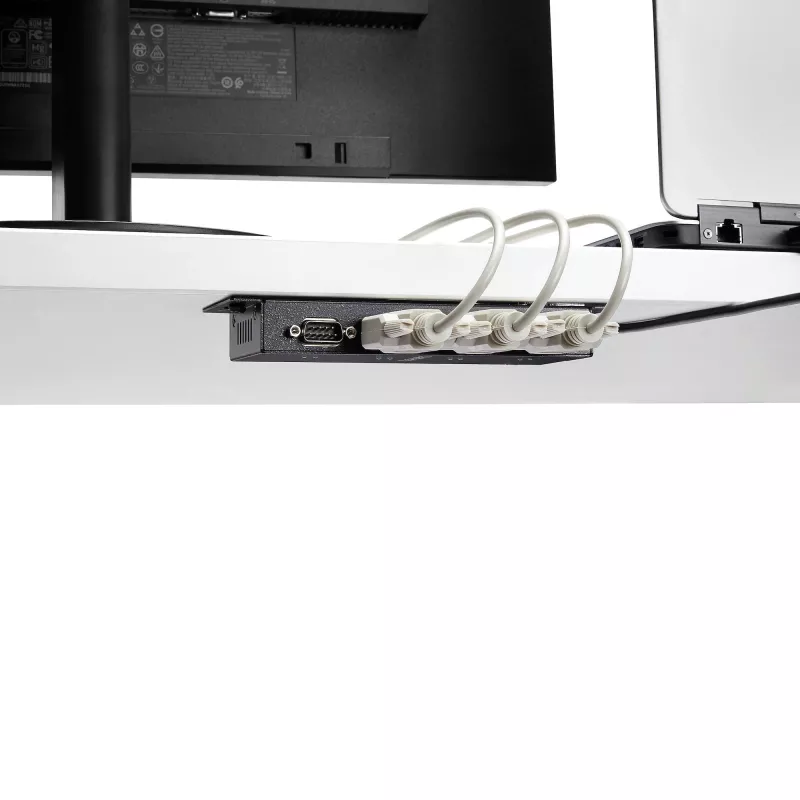 StarTech.com Hub adaptador USB para série DB9 RS232 de 4 portas – Montagem industrial em calha DIN e parede