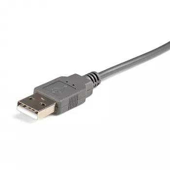 StarTech.com Cabo USB para série de 1 porta de 3ft (91cm), conversor DB9/DB25 RS232 para USB, Prolific, adaptador USB para série