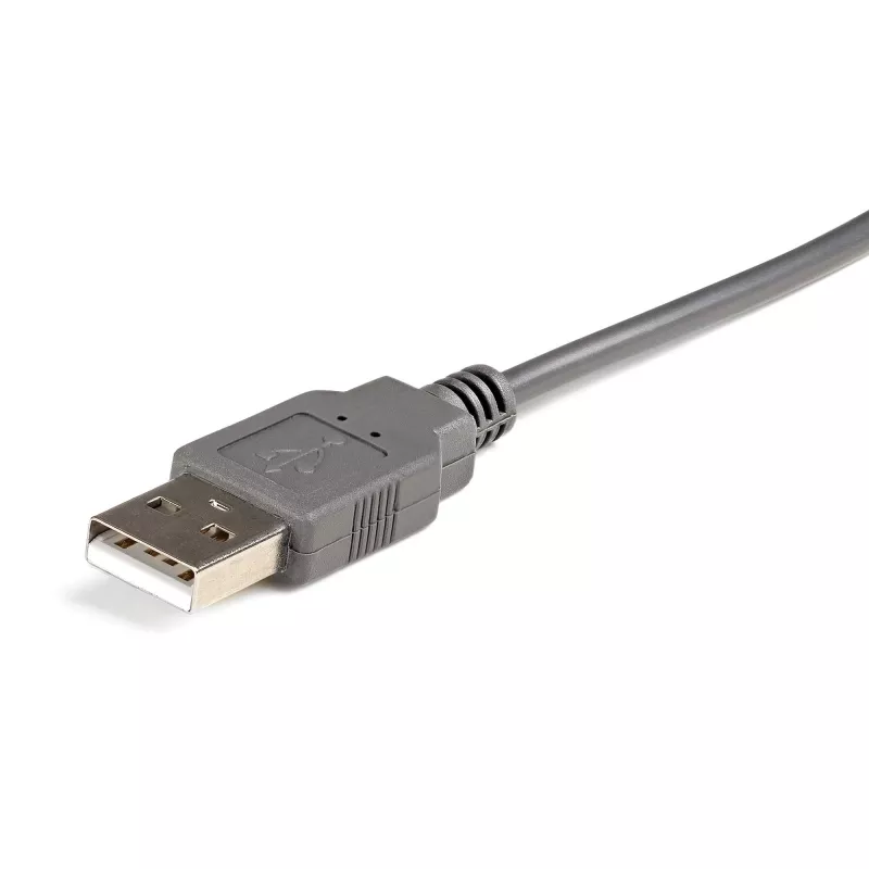 StarTech.com ICUSB232DB25 cabo adaptador de USB 2.0 para série RS232, DB9/DB25, cinzento