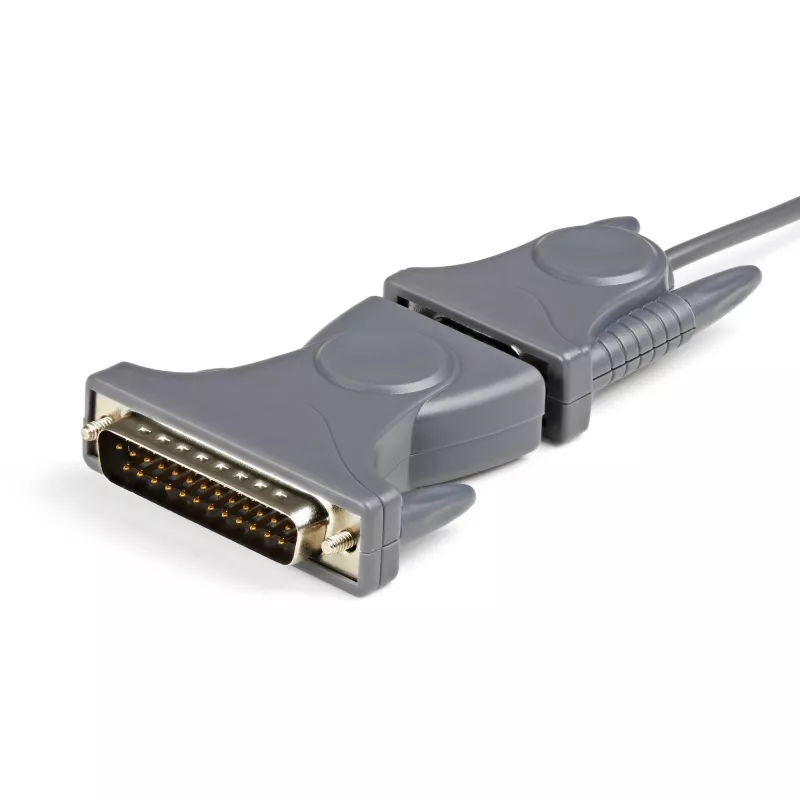 StarTech.com ICUSB232DB25 cabo adaptador de USB 2.0 para série RS232, DB9/DB25, cinzento