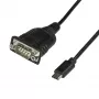 StarTech.com Cabo adaptador USB-C para série com retenção de porta COM – 40 cm cabo conversor USB Type-C para série RS232 (DB9) – Para PLC, scanner, impressora – Windows/Mac/Linux