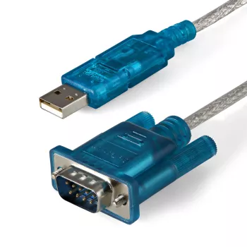 Cabo adaptador StarTech.com 3ft (91 cm) 1 porta USB para RS232-DB serial, cabo adaptador USB para serial – M/M