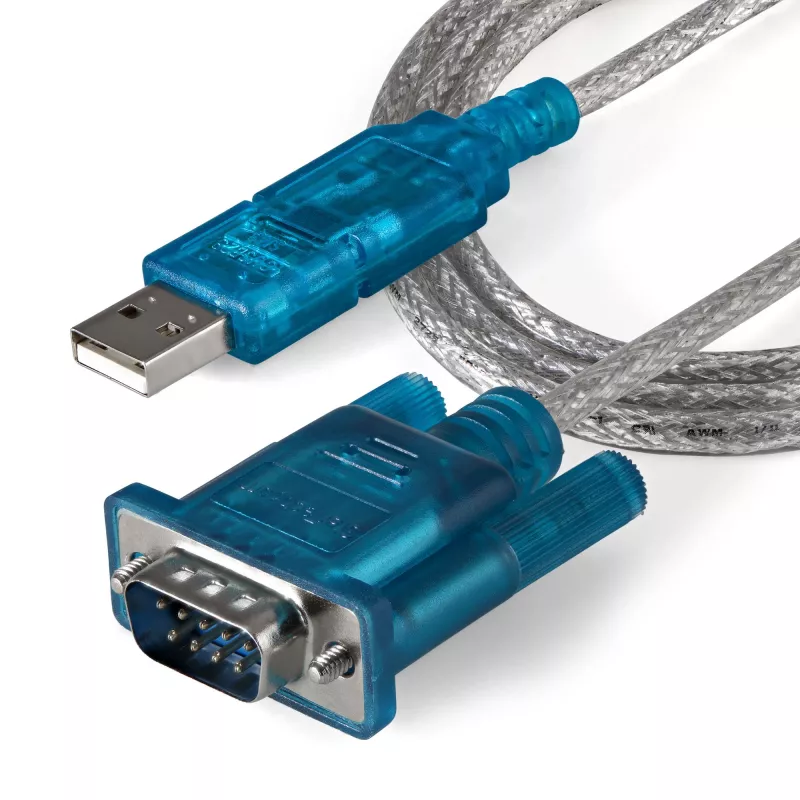 Cabo adaptador StarTech.com 3ft (91 cm) 1 porta USB para RS232-DB serial, cabo adaptador USB para serial – M/M