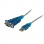 StarTech.com Cabo adaptador USB para série RS232 DB9 de 1 porta de 43 cm (17 polegadas), cabo adaptador USB para série - M/M
