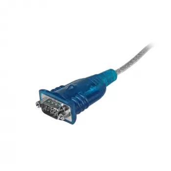 StarTech.com Cabo adaptador USB para série RS232 DB9 de 1 porta de 43 cm (17 polegadas), cabo adaptador USB para série - M/M