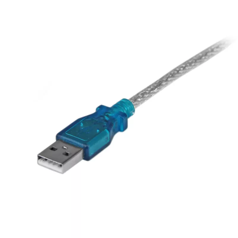 StarTech.com Cabo adaptador USB para série RS232 DB9 de 1 porta de 43 cm (17 polegadas), cabo adaptador USB para série - M/M