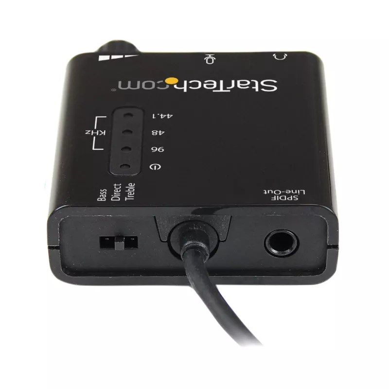 StarTech.com Adaptador de áudio estéreo USB placa de som externa com áudio digital SPDIF e microfone estéreo
