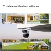 Câmara de vigilância IP IMOU Cruiser Triple IPC-S7UP-11M0WED — 2880×1620, 6 mm, zoom digital 8×, com fio e sem fio, exterior, montagem em teto/parede