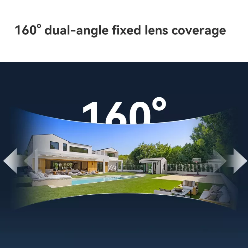 Câmara de vigilância IP IMOU Cruiser Triple IPC-S7UP-11M0WED — 2880×1620, 6 mm, zoom digital 8×, com fio e sem fio, exterior, montagem em teto/parede