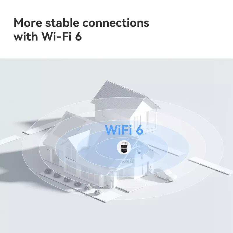 Câmara de vigilância IP IMOU Cruiser Triple IPC-S7UP-11M0WED — 2880×1620, 6 mm, zoom digital 8×, com fio e sem fio, exterior, montagem em teto/parede