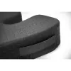 Kensington Almofada de assento Premium Cool-Gel, almofada de assento, espuma com memória, cadeira, preto, cor única, fecho de correr