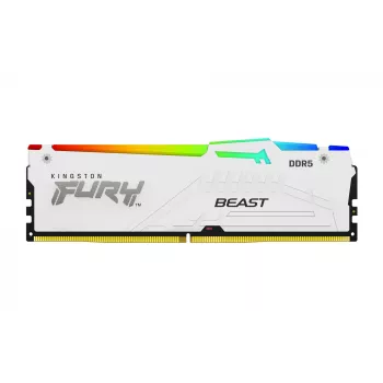 Kingston Technology FURY Beast 16GB 6000MT/s DDR5 CL30 DIMM branco RGB EXPO