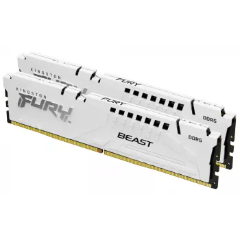 Kingston Technology FURY Beast 32GB 6400MT/s DDR5 CL32 DIMM (Kit de 2) branco EXPO