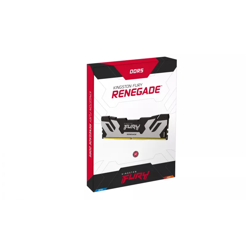 Kingston Technology FURY 16GB 6400MT/s DDR5 CL32 DIMM Renegade prateado