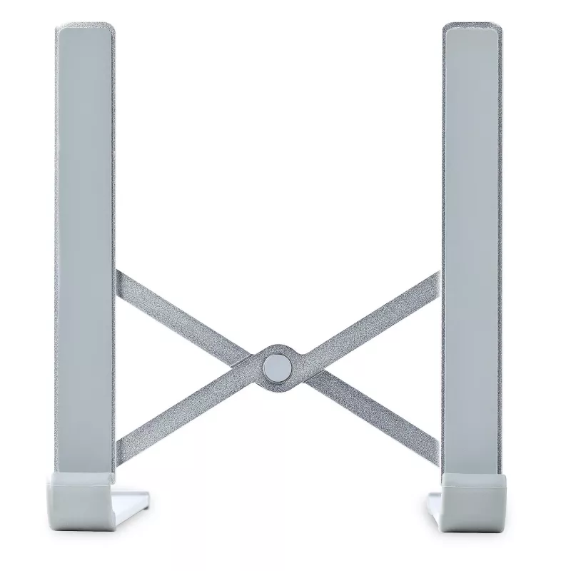 StarTech.com suporte de laptop dobrável, suporte de laptop ergonómico portátil com altura ajustável, estrutura de alumínio ventilada suporta 10 kg, inclinável/elevável/angular para laptop/tablet, design dobrável