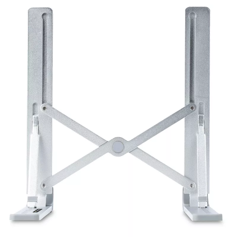 StarTech.com suporte de laptop dobrável, suporte de laptop ergonómico portátil com altura ajustável, estrutura de alumínio ventilada suporta 10 kg, inclinável/elevável/angular para laptop/tablet, design dobrável