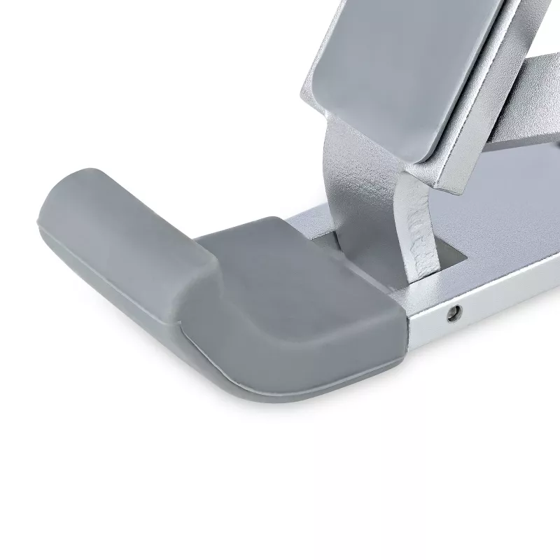 StarTech.com suporte de laptop dobrável, suporte de laptop ergonómico portátil com altura ajustável, estrutura de alumínio ventilada suporta 10 kg, inclinável/elevável/angular para laptop/tablet, design dobrável