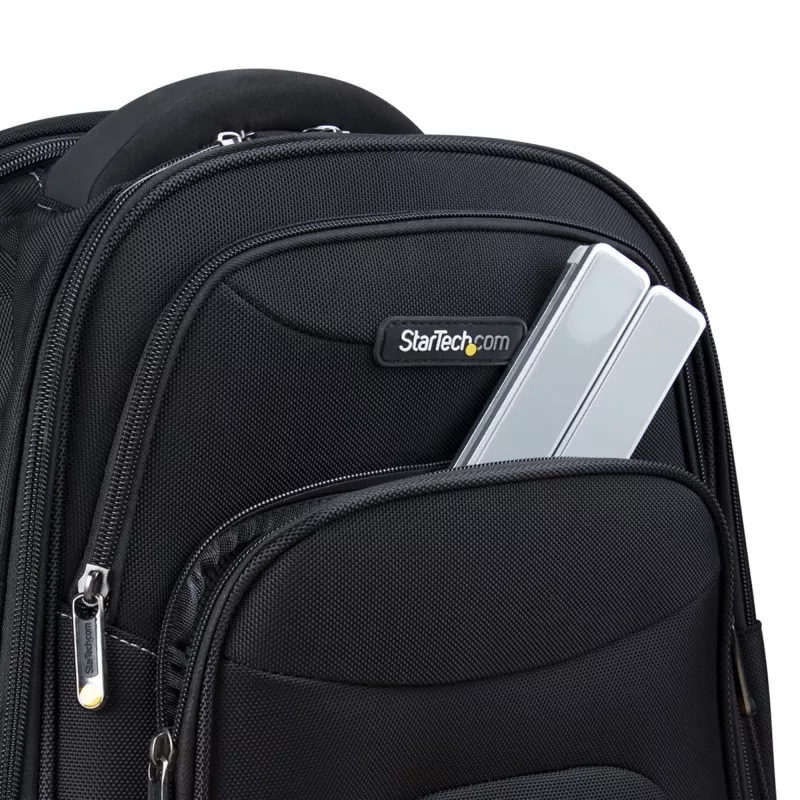 StarTech.com suporte de laptop dobrável, suporte de laptop ergonómico portátil com altura ajustável, estrutura de alumínio ventilada suporta 10 kg, inclinável/elevável/angular para laptop/tablet, design dobrável