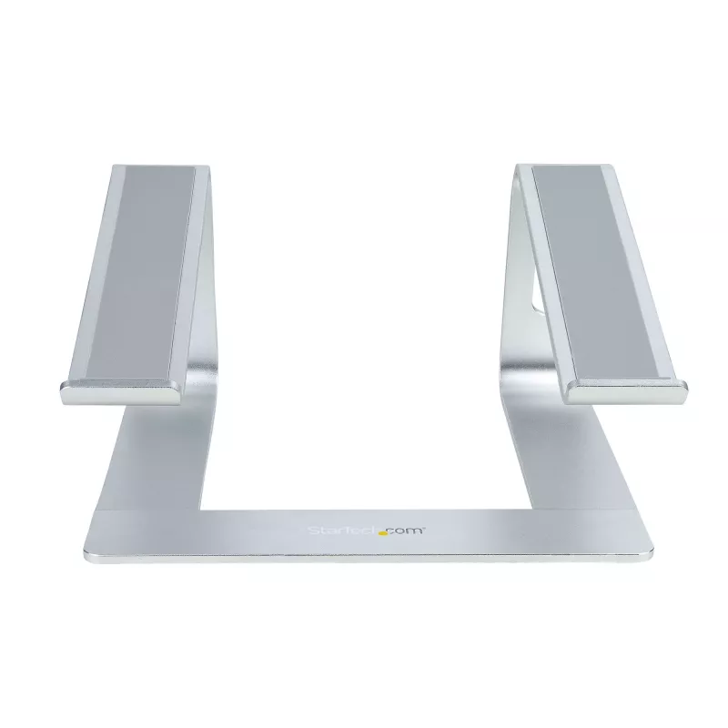 StarTech.com suporte de laptop para secretária, suporta 5 kg/11 lb, alumínio, prateado, elevação ergonómica de laptop, suporte de laptop portátil, suporte para computador para MacBook Air/Pro, Dell XPS, Lenovo