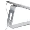 StarTech.com suporte de laptop para secretária, suporta 5 kg/11 lb, alumínio, prateado, elevação ergonómica de laptop, suporte de laptop portátil, suporte para computador para MacBook Air/Pro, Dell XPS, Lenovo