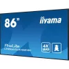 iiyama LH8665UHSB-B1 ecrã de sinalização quiosque 2,18 m (86 polegadas) LED Wi-Fi 800 cd/m² 4K Ultra HD preto processador integrado Android 11 24/7