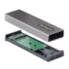 StarTech.com caixa USB-C 10 Gbit/s para M.2 NVMe ou M.2 SATA SSD – caixa externa de alumínio sem ferramentas para M.2 PCIe/SATA NGFF SSD – cabo host USB Type-C e Type-A – suporta 2230/2242/2260/2280