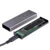 StarTech.com caixa USB-C 10 Gbit/s para M.2 NVMe ou M.2 SATA SSD – caixa externa de alumínio sem ferramentas para M.2 PCIe/SATA NGFF SSD – cabo host USB Type-C e Type-A – suporta 2230/2242/2260/2280