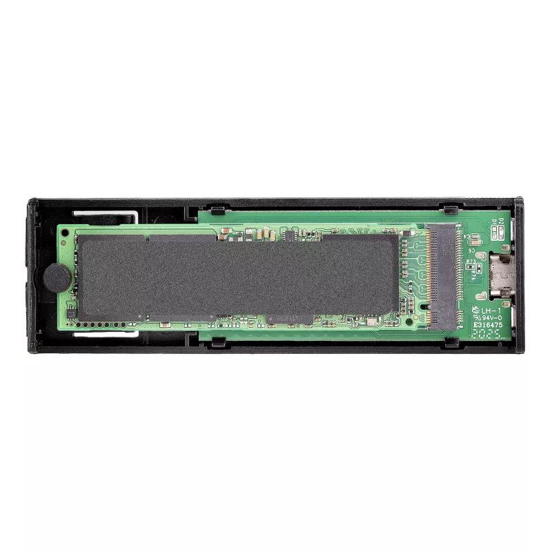 StarTech.com caixa USB-C 10 Gbit/s para M.2 NVMe ou M.2 SATA SSD – caixa externa de alumínio sem ferramentas para M.2 PCIe/SATA NGFF SSD – cabo host USB Type-C e Type-A – suporta 2230/2242/2260/2280