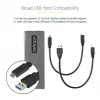 StarTech.com caixa USB-C 10 Gbit/s para M.2 NVMe ou M.2 SATA SSD – caixa externa de alumínio sem ferramentas para M.2 PCIe/SATA NGFF SSD – cabo host USB Type-C e Type-A – suporta 2230/2242/2260/2280