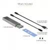 StarTech.com caixa USB-C 10 Gbit/s para M.2 NVMe ou M.2 SATA SSD – caixa externa de alumínio sem ferramentas para M.2 PCIe/SATA NGFF SSD – cabo host USB Type-C e Type-A – suporta 2230/2242/2260/2280