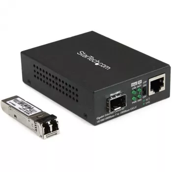 Conversor de fibra para Gigabit Ethernet StarTech.com - Compacto - 850nm MM LC - 550m
