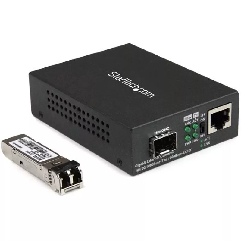 Conversor de fibra para Gigabit Ethernet StarTech.com - Compacto - 850nm MM LC - 550m