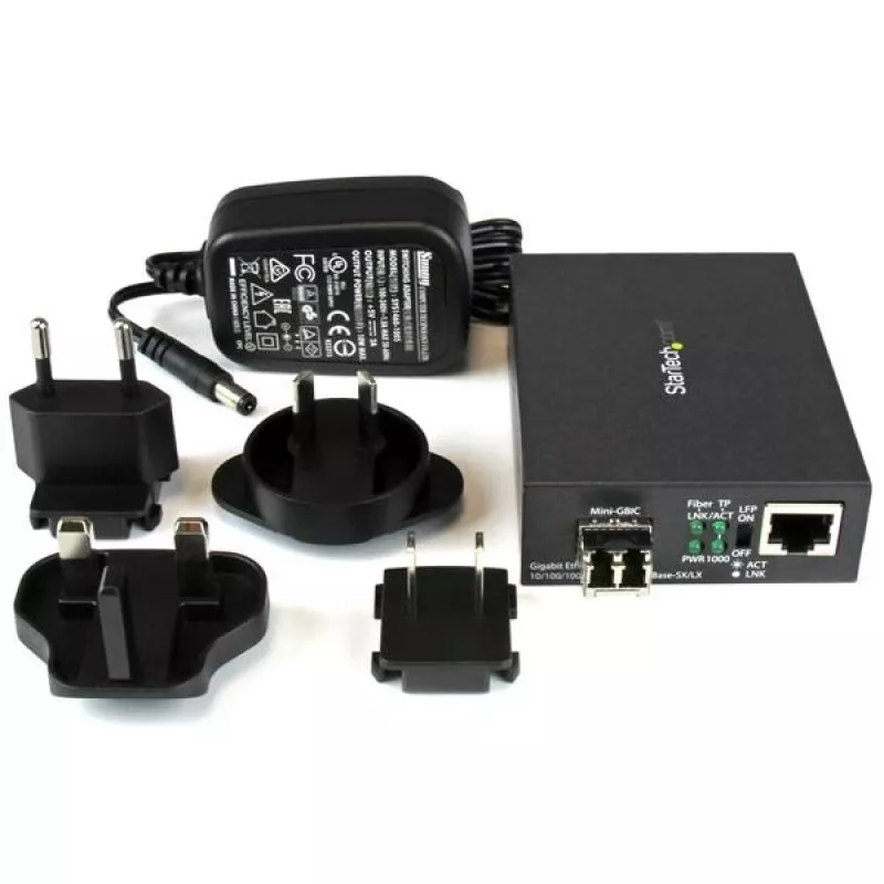 Conversor de fibra para Gigabit Ethernet StarTech.com - Compacto - 850nm MM LC - 550m