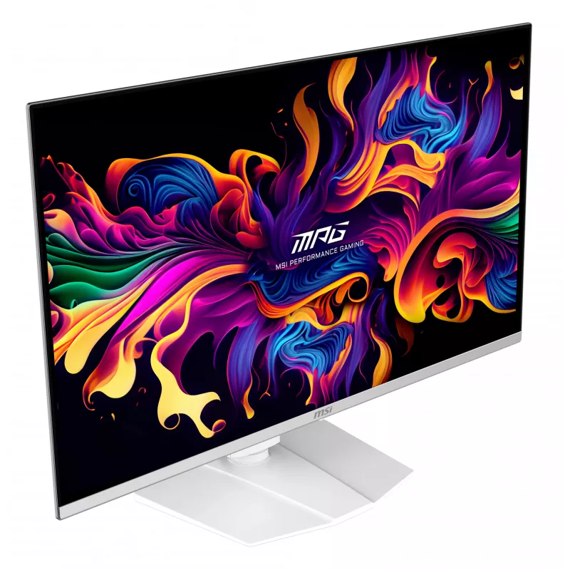 Monitor de computador MSI MPG 321URXW QD-OLED 80 cm (31,5 polegadas) 3840 x 2160 píxeis 4K Ultra HD branco