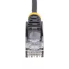 StarTech.com Cabo CAT6 de 1 m – fino – fichas RJ45 sem patilhas – Preto
