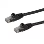 StarTech.com Cabo Ethernet CAT6 de 10 m – Preto Cabo Gigabit Ethernet CAT 6 – 250 MHz 100 W PoE RJ45 UTP de rede/patch, proteção das patilhas com alívio de tensão, testado individualmente