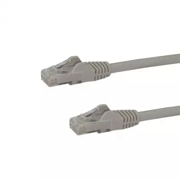 StarTech.com Cabo Ethernet CAT6 de 10 m – Cinzento – Cabo Gigabit Ethernet CAT 6 – 250 MHz 100 W PoE RJ45 UTP de rede/patch, proteção das patilhas com alívio de tensão, testado individualmente