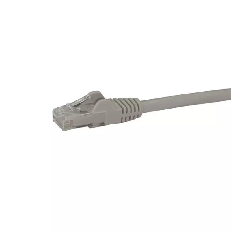 StarTech.com Cabo Ethernet CAT6 de 10 m – Cinzento – Cabo Gigabit Ethernet CAT 6 – 250 MHz 100 W PoE RJ45 UTP de rede/patch, proteção das patilhas com alívio de tensão, testado individualmente