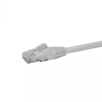 StarTech.com Cabo Ethernet CAT6 de 10 m – Branco, Cabo Gigabit Ethernet CAT 6 – 250 MHz, 100 W PoE, RJ45, UTP, de rede/patch, proteção das patilhas, com alívio de tensão, testado individualmente
